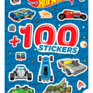 LIBRO DIDÁCTICO ACTIVIDADES CON STICKERS HOT WHEELS SURTIDO