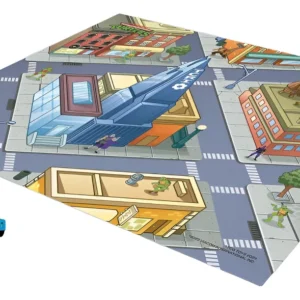 TAPETE DE JUEGO IMAGINMAT 77X60CM C/CARRO TORTUGAS NINJA