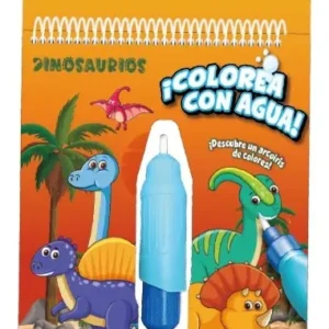 LIBRO DE COLOREAR CON AGUA - DINO Y UNICORNIO SURTIDO