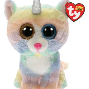 TY BEANIE BOOS HEATHER GATO UNICORNIO MULTICOLOR MEDIANO