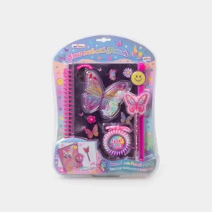 DIARIO CON POUCH MARIPOSA