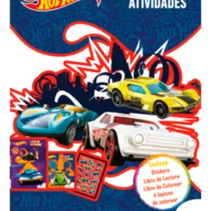 PACK LIBROS Y ACTIVIDADES CON STICKERS HOT WHEELS