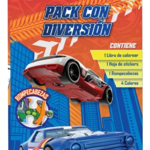 PACKS ACTIVIDADES JUEGOS DIDACTICOS HOTWHEELS ROMPECABEZAS