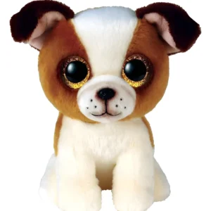TY BEANIE BOOS HUGO PERRO CAFÉ/BLANCO REGULAR