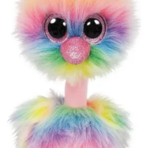 TY BEANIE BOOS ASHA AVESTRUZ ARCOÍRIS REGULAR