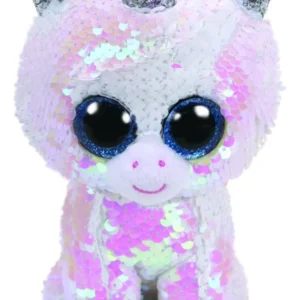 TY FLIPPABLES DIAMOND UNICORNIO BLANCO MEDIANO