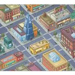 TAPETE DE JUEGO IMAGINMAT 120X89CM C/CARRO TORTUGAS NINJA