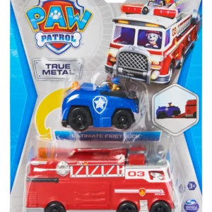 PAW PATROL CARRO BOMBEROS TRUE METAL VEH. EQUIPO X 2