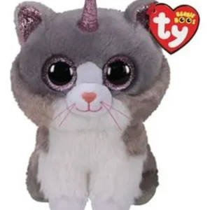 TY BEANIE BOOS ASHER GATO UNICORNIO MEDIANO