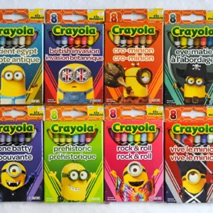 CAJA 8 CRAYONES MINIONS EGIPCIOS