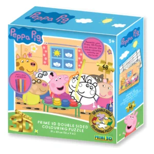 3D ROMPECABEZAS Y COLOREABLE PEPPA PIG AMIGOS W1 X 48PC