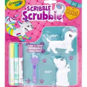 CRAYOLA SCRIBBLE SCRUBBIE MASCOTAS GATOS X 2
