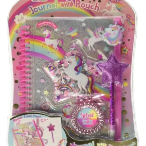 DIARIO CON POUCH UNICORNIO