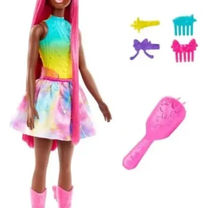 Barbie Fantasy Unicorn Cabello Largo De Ensueño