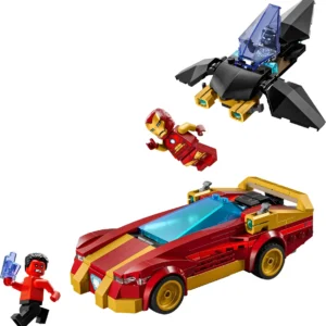 Lego - DEPORTIVO DE IRON MAN Y BLACK PANTHER VS. HULK ROJO - 76310