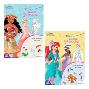 Libro De Actividades Visto Y Coloreo Princesas Disney Surt