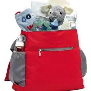 Pañalera Milla Messenger Roja/Gris